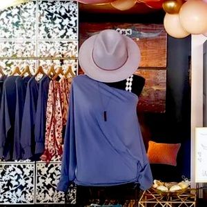 Off the shoulder blouses Red